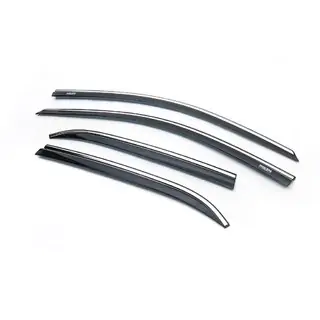 Deflettori finestrini con profilo cromato (4 pz, Niken)