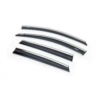 Deflettori Finestrini con Modanatura Cromata HB (4 pz, Niken)