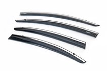 Honda Civic Sedan IX 2011-2016 Deflettori finestrini con profilo cromato (4 pz, Niken) foto 1