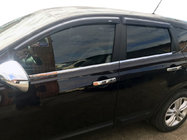 Nissan Qashqai 2007-2010 Cornici Esterne Finestrini Acciaio Inox (4 pz) Base Standard, OmsaLine - Acciaio Inox Italiano foto 1