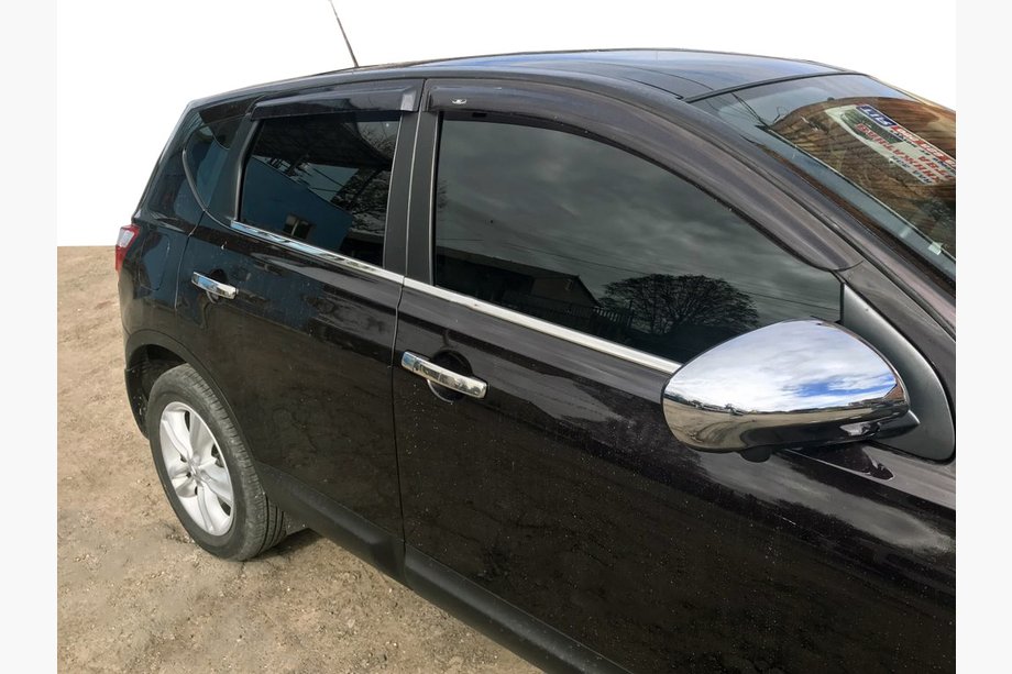 Nissan Qashqai 2010-2014 Cornici esterne porta (4 pz, acciaio inox) Base Standard, OmsaLine - Acciaio Inox Italiano Image