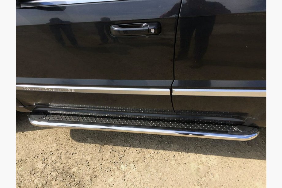 Toyota Highlander 2013-2019 Pedane Laterali Maydos V2 (2 pz, acciaio inox) Image