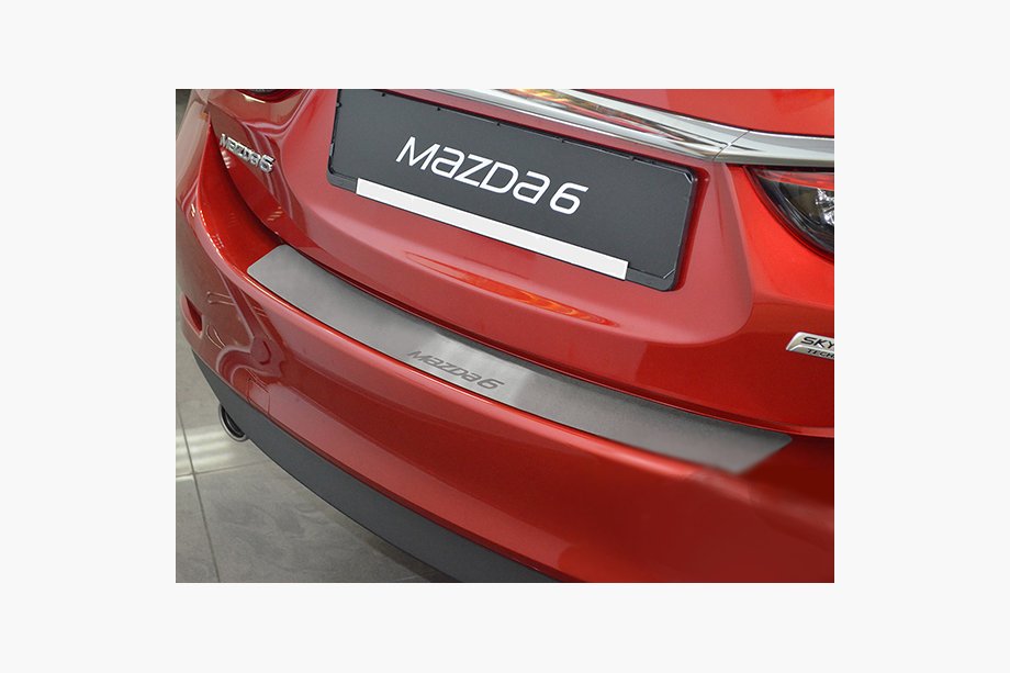 Mazda 6 2012-2024 Protezione Paraurti Posteriore Nataniko (4D, Acciaio Inox) Image