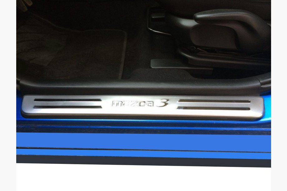 Mazda 3 2003-2009 Battitacco Libao (4 pz, acciaio inox) Image