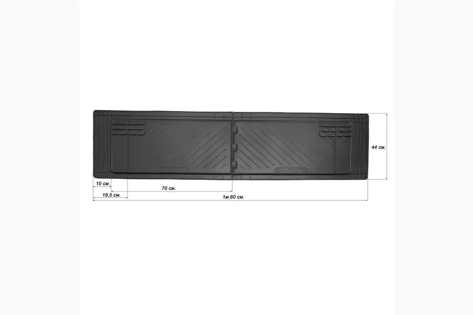 Volkswagen T6 2015-2024 Tappetini posteriori in gomma (2 pz, Stingray) Image
