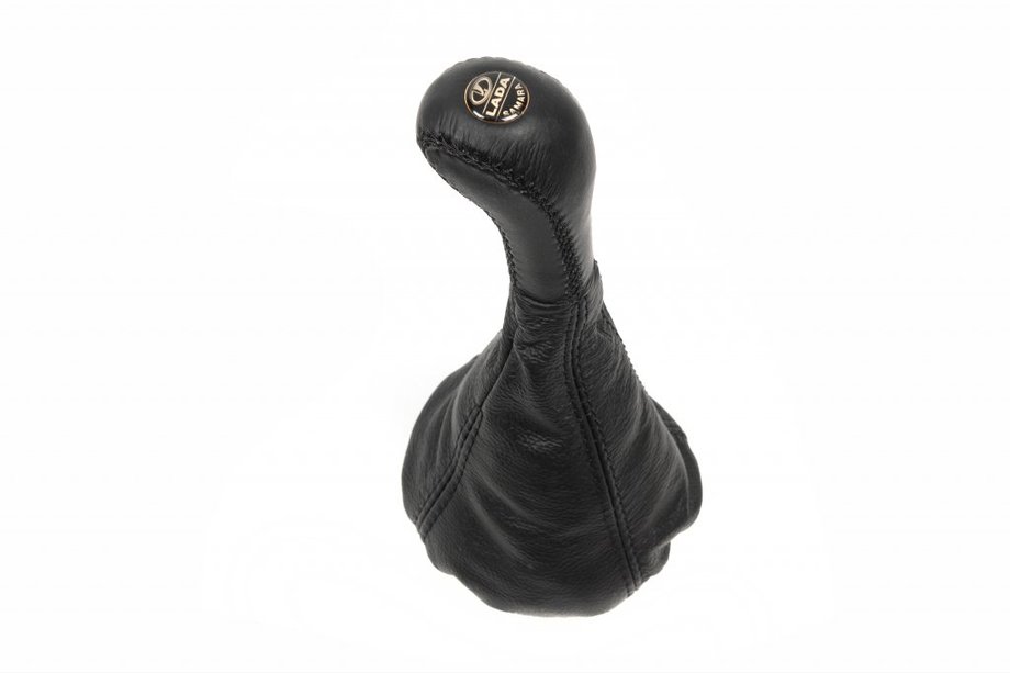 VAZ 2108-2109 1984-2011 Cuffia cambio con pomello (nero, pelle) Image
