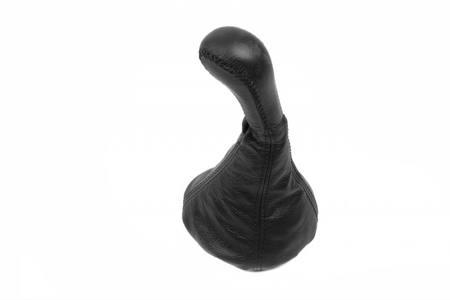 Cuffia cambio universale con pomello (nero, pelle) Foto 1