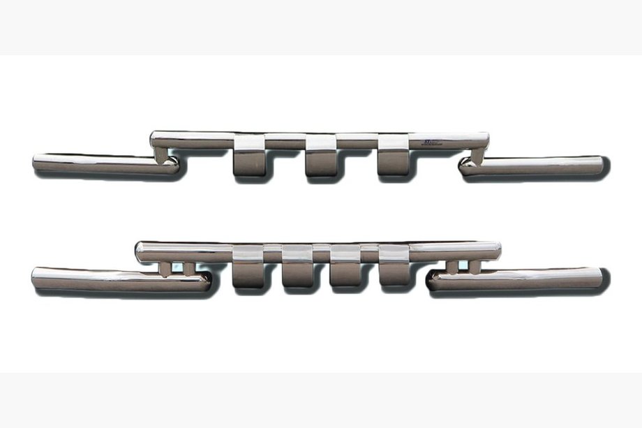 Renault Duster 2008–2017 Protezione Anteriore ST009-15 (Acciaio Inox) Image