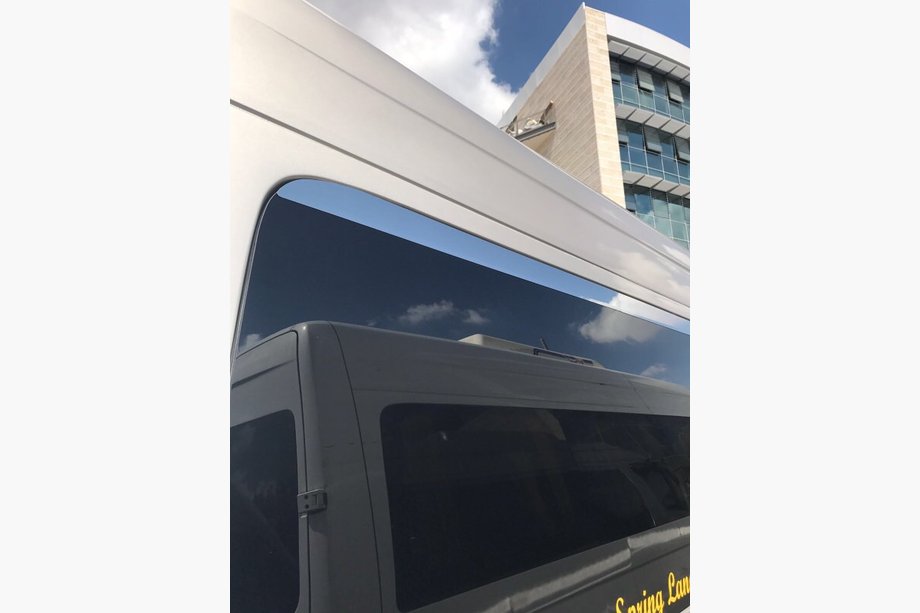 Mercedes Sprinter W906 2006–2018 Cornici Superiori Finestrini Acciaio Inox Foto 4