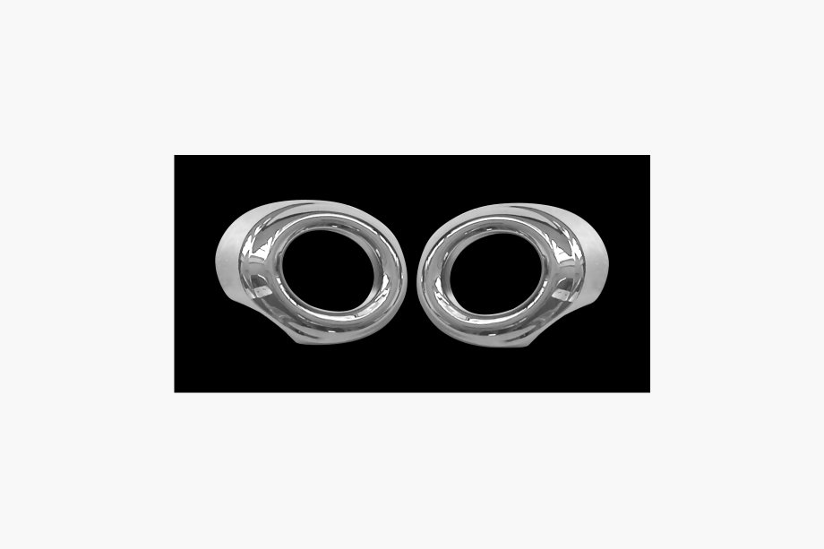 Mitsubishi Lancer X 2008- Coperture cromate per fendinebbia (2 pz, plastica) Image