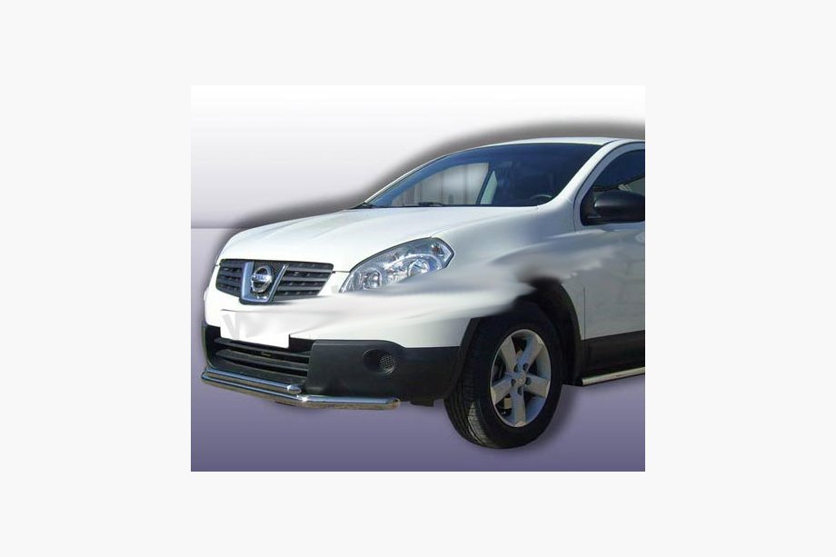 Nissan Qashqai 2010-2014 Protezione frontale doppia ST014 (acciaio inox) 60/42 mm Foto 3