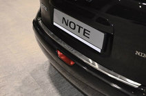 Nissan Note 2004-2012 Protezione paraurti posteriore con bordo Nataniko (2005-2007, acciaio inox) foto 1