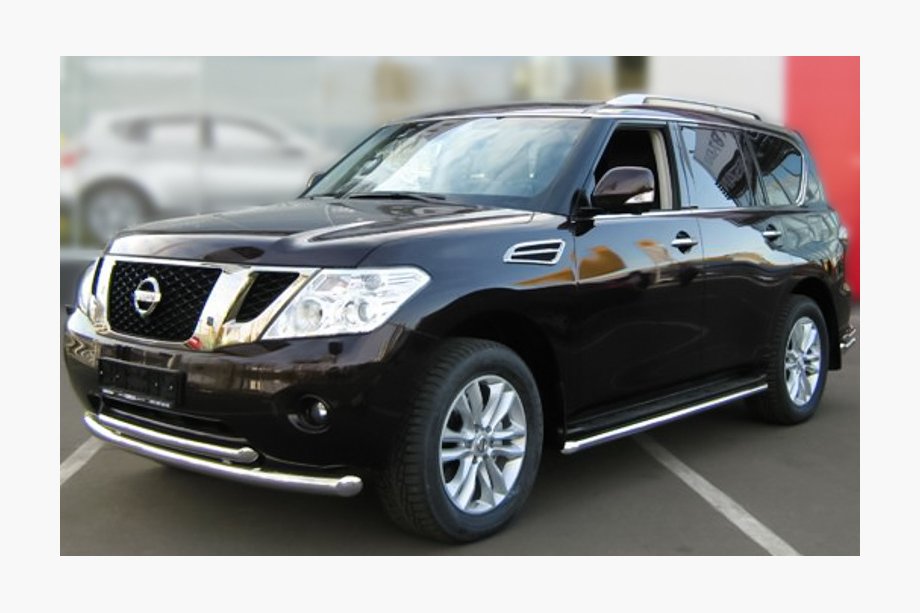 Nissan Pathfinder R51 2005-2014 Paraurti anteriore doppio in acciaio inox Image