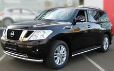 Nissan Pathfinder R51 2005-2014 Paraurti anteriore doppio in acciaio inox foto 1