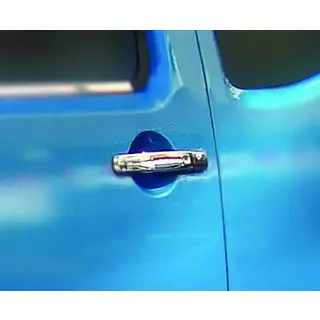 Coperture Maniglie Cromate (4 pz, Acciaio Inox) Nissan Navara 2006-2015 foto 2