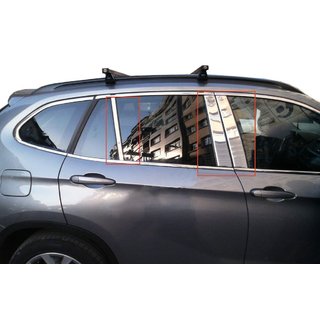 Modanature Montanti Porta in Acciaio Inox 6 pz