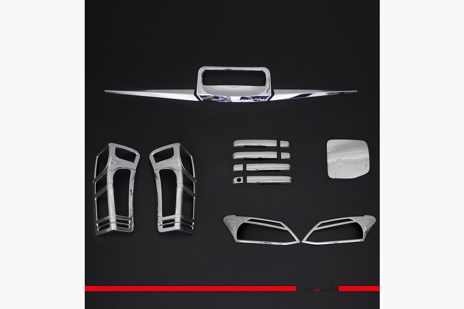Isuzu D-Max 2011-2019 Set di Coperture Modanature (Cromo ABS) Image