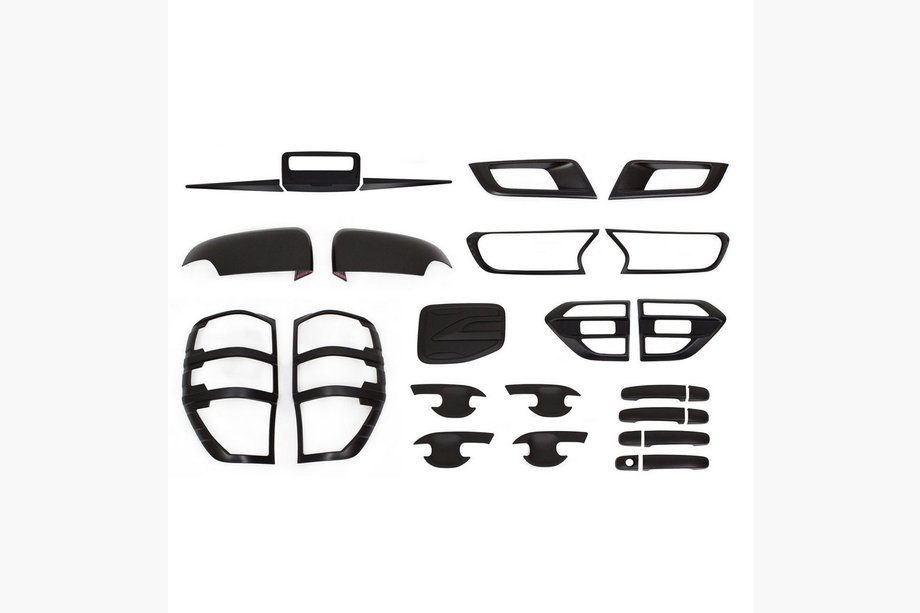 Ford Ranger 2011–2022 Kit modanature 2015+ (ABS nero) Image