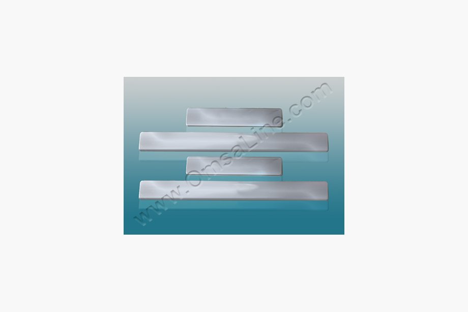 Alfa Romeo 156 1997-2007 Battitacco OmsaLine acciaio inox Set da 4 Foto 2
