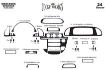 Mercedes Sprinter W901/902/903/904/905 1995–2006 Coperture cruscotto (Meric) per cdi 2000-2006 Legno foto 10
