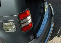 Volkswagen Caddy 2004-2010 Protezione paraurti posteriore dritta (Omsa, acciaio inox) foto 2