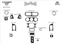 Alfa Romeo Spider/GTV 1995–2005 Decorazione Cruscotto Legno Scuro foto 3
