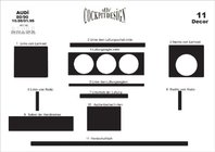 Audi 80/90 1987-1996 Rivestimento Decorativo Cruscotto Alluminio foto 4