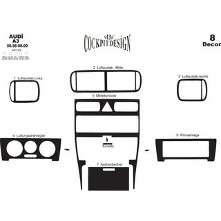 Coperture cruscotto (1996-2000) Audi A3 1996-2003 foto 4