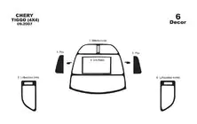 Chery Tiggo 1 2005-2016 Coperture cruscotto (set piccolo) foto 3