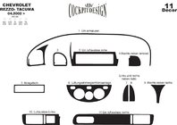 Chevrolet Tacuma/Rezzo 2000-2008 Coperture interne Alluminio foto 2