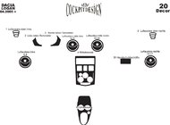 Renault Logan I 2005-2008 Coperture cruscotto (Meric, Turchia) Alluminio foto 4