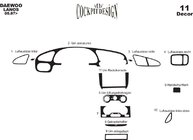 Chevrolet Lanos 1998–2017 Coperture Cruscotto foto 6
