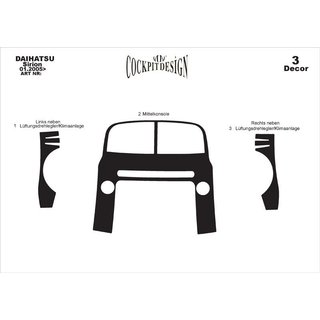 Coperture Cruscotto Daihatsu Sirion 2005-2015 foto 3