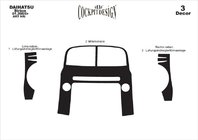 Daihatsu Sirion 2005-2015 Coperture Cruscotto Alluminio foto 3