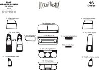 Fiat Punto Grande/EVO 2006-2018 Decorazione Cruscotto Legno foto 3