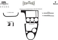 Ford Fiesta 2002-2008 Rivestimenti cruscotto interni (2002-2005) Alluminio foto 3