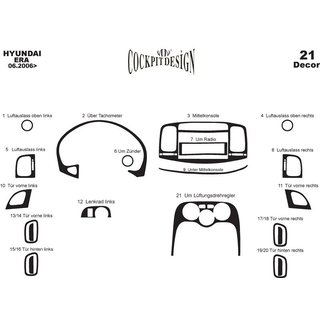 Coperture Cruscotto Hyundai Accent 2006-2010 foto 4