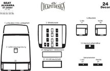 Seat Alhambra 1996-2010 Rivestimento Decorativo Cruscotto Alluminio foto 10