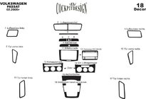 Volkswagen Passat B6 2006-2012 Coperture Cruscotto Alluminio foto 5