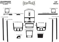 Volkswagen Golf 5 2003-2009 Coperture Cruscotto Alluminio foto 15