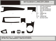 Mitsubishi Lancer 9 2004-2008 Coperture cruscotto (Hartman) foto 1