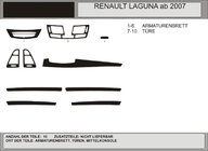 Renault Laguna 2007-2015 Coperture cruscotto (Hartman, Polonia) Noce foto 1