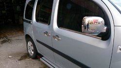 Renault Kangoo 2008–2020 Cornici Esterne Finestrini Acciaio Inox (4 pz) 2 pz, Carmos - Acciaio Turco foto 1