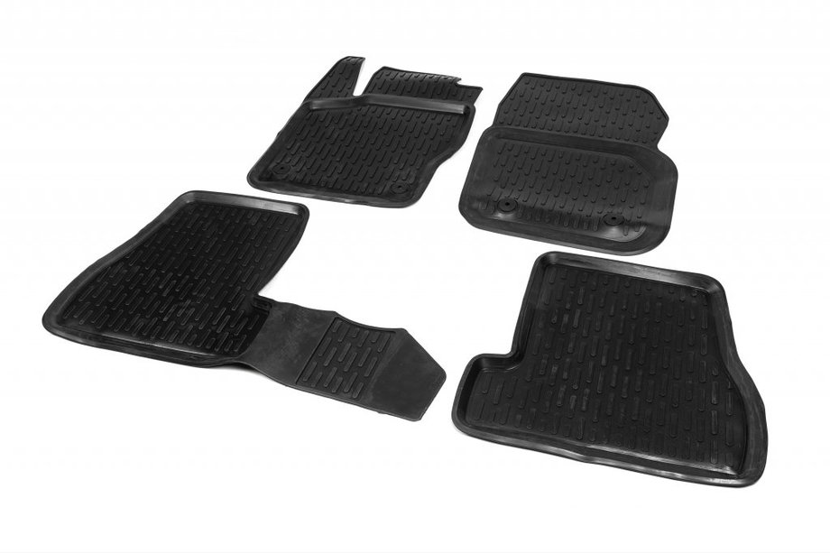 Ford Focus III 2011-2017 Tappetini in gomma (4 pz, Niken 3D) Image