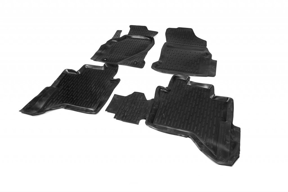 Toyota Hilux 2015- Tappetini in gomma (4 pz, Niken 3D) Image