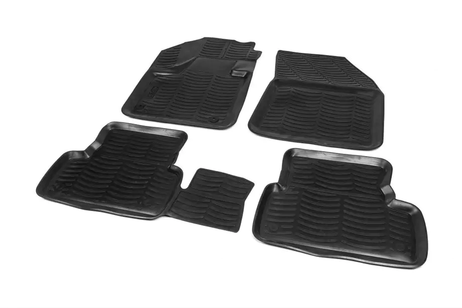 Peugeot 3008 2016-2023 Tappetini in gomma (4 pz, Niken 3D) Image