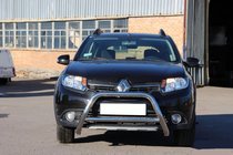 Renault Sandero 2013-2022 Protezione Anteriore WT006 (Acciaio Inox) foto 5