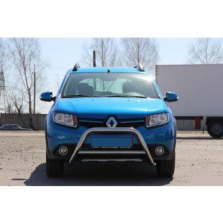 Protezione Anteriore WT006 (Acciaio Inox) Dacia Sandero 2013-2020 foto 2