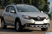 Renault Sandero 2013-2022 Protezione Anteriore ST015 (Acciaio Inox) foto 3