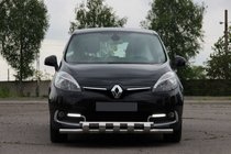Renault Scenic/Grand 2009-2016 Protezione Anteriore ST015 (Acciaio Inox) foto 3
